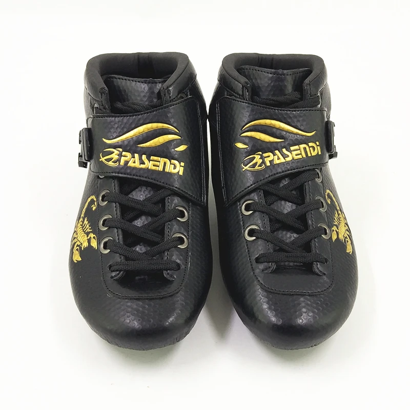 PASENDI Professional Speed Inline Skates Boots Adults Kids Roller Skating Shoes Black Carbon Fiber Skate for men and women