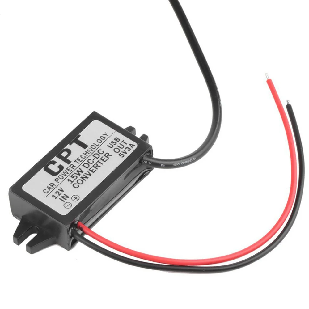 DC преобразователь модуль 12 В до 5 В пост 3A 15 Вт Duble USB Выход Питание адаптер АС