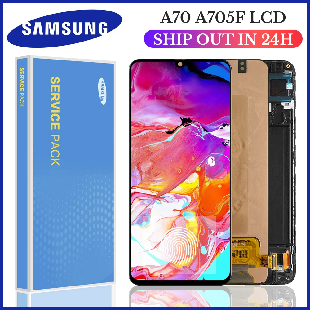 6 7 ''оригинальный экран для Samsung Galaxy A70 LCD сенсорный дигитайзер Сенсорное стекло