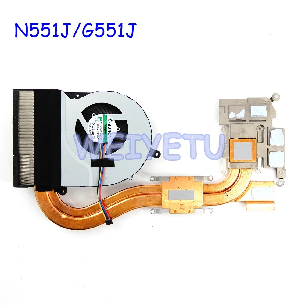 Охлаждающий вентилятор G551JM для ноутбука ASUS N551J N551JM N551JK N551JX N551JW G551 G551J JK G551JW
