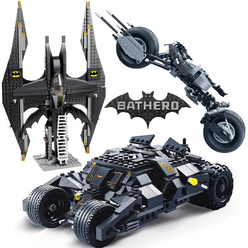 NEW Batman Batmobile Toy Action Figure Bat Car Vehicle Toys Classic DC Tumbler