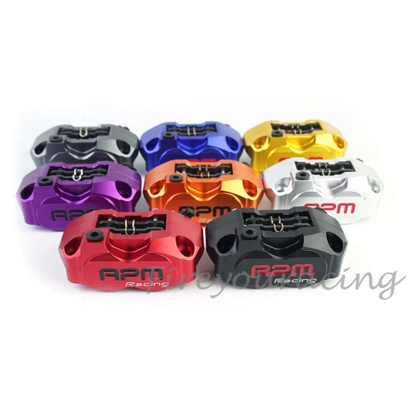 Universal Motorcycle 4 Piston Brake Caliper Pump 82mm Installation 200mm/220mm Brake Disc for WISP RSZ Turtle King Radiant