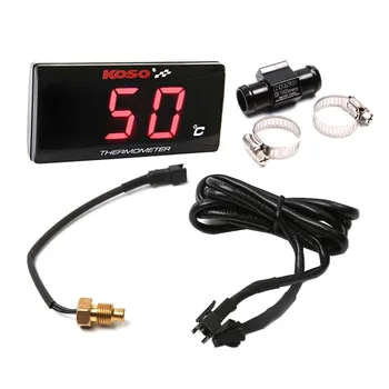 

SMOK Universal Motorcycle Thermometer Instruments Water Temp Temperature Digital Display Meter Gauge Sensor Adapter For KOSO