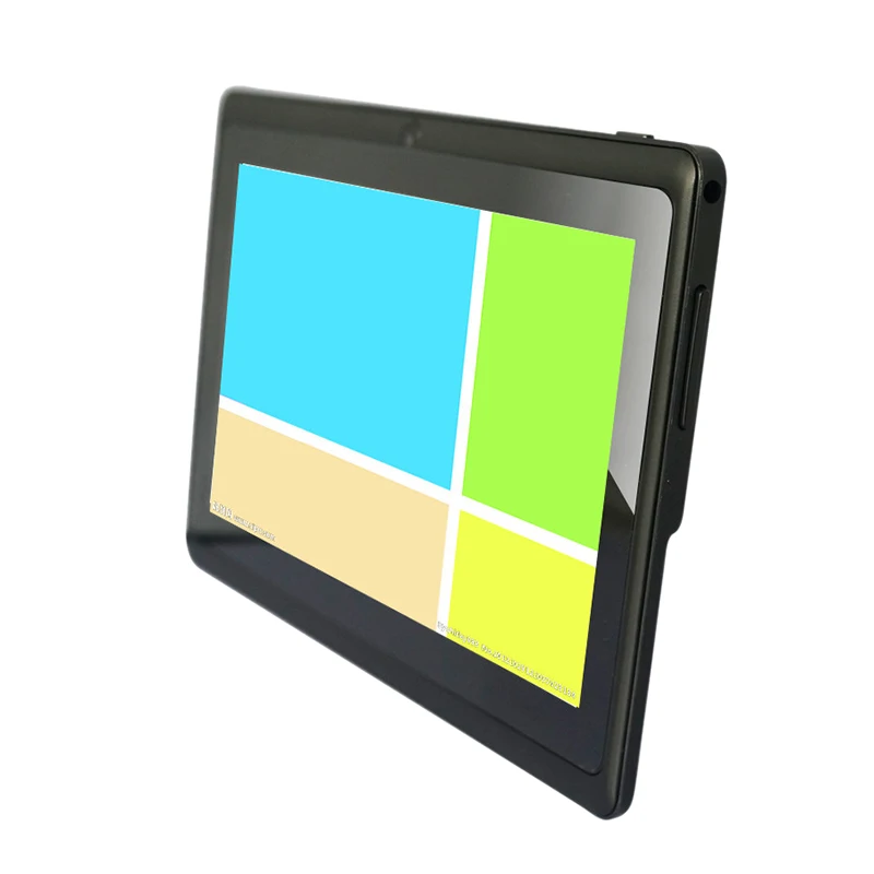 7 Детский планшет Android quad core Двойная камера WiFi образование подарок для игры для мальчиков девочек - Цвет: Black