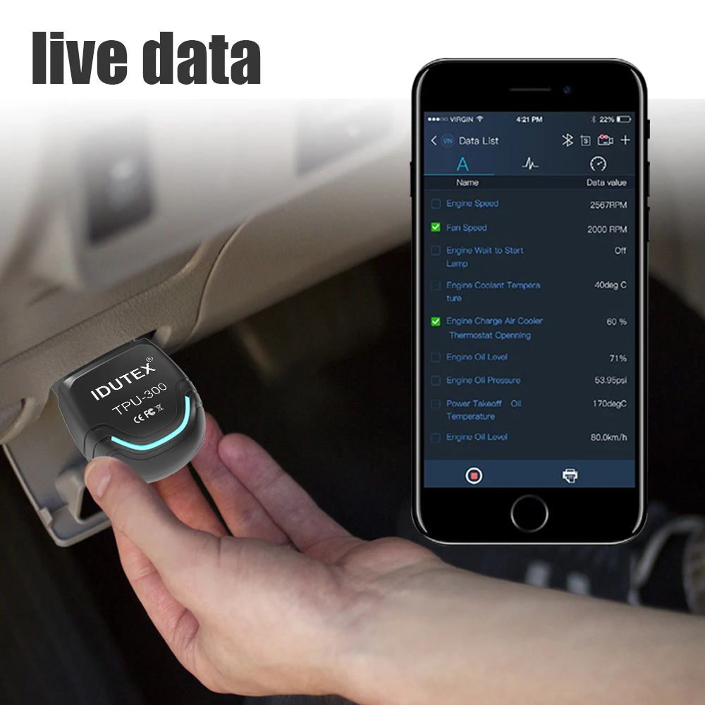 OBD хобд OBD2 сканер для автомобиля/фургона/светильник тяжелых грузовиков работает