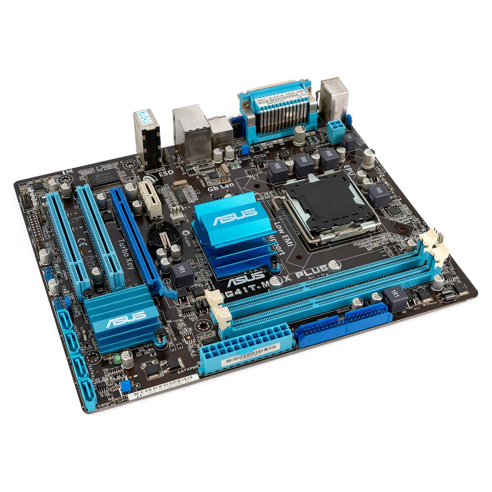 Najtaniej Asus P5G41T M LX PLUS pulpitu płyta główna G41 gniazdo LGA 775 dla Core 2 Duo DDR3 8G SATA2 VGA uATX oryginalne używane płyty głównej płyta główna