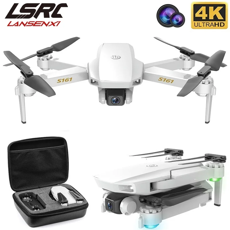 Best Product New RC drone S161 optical flow positioning 4K HD dual-lens
professional aerial photography foldable Quadcopter boy toy gift