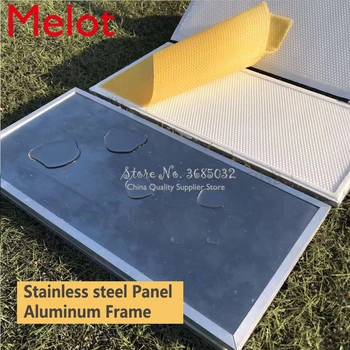 

New Hand Pressure Beeswax Foundation Sheet Making Machine Wax Comb Embosser Mill Machine for China /Italian Bee 41.5*19.5cm