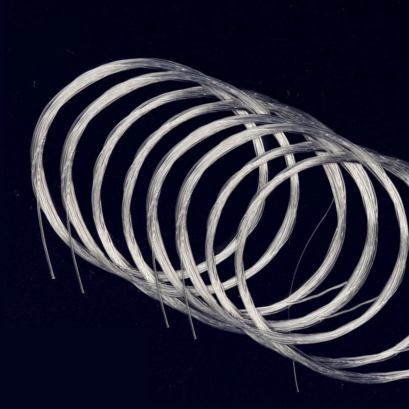 10Pcs Fly Fishing Line Tapered Leader Lines 9FT/2.74M 0X7X Fly Wire