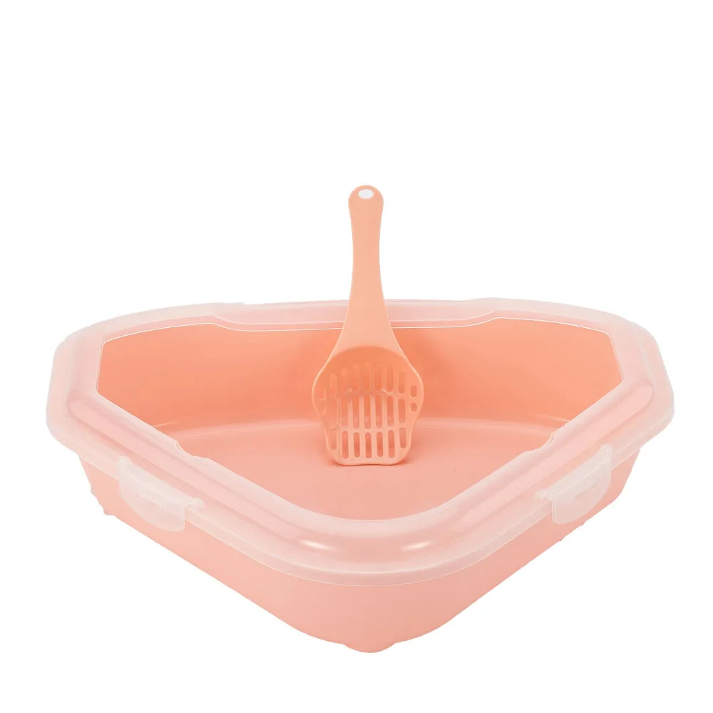 Toilet Bedpan Cat Litter Box Plastic Cat Toilet Training Triangle Extra Large Semi-closed Deodorant Cat Toilet Toilet Bedpan Cat Litter Box Plastic Cat Toilet Training Triangle Extra Large Semi-closed Deodorant Cat Toilet