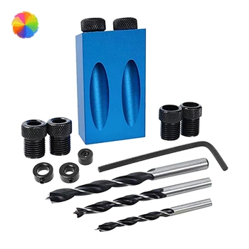 

Oblique Hole Locator Drill Bits 15 Degree Angle Locator Bits Hole Jig Clamp Kit For Woodworking Hand Tools XBFF