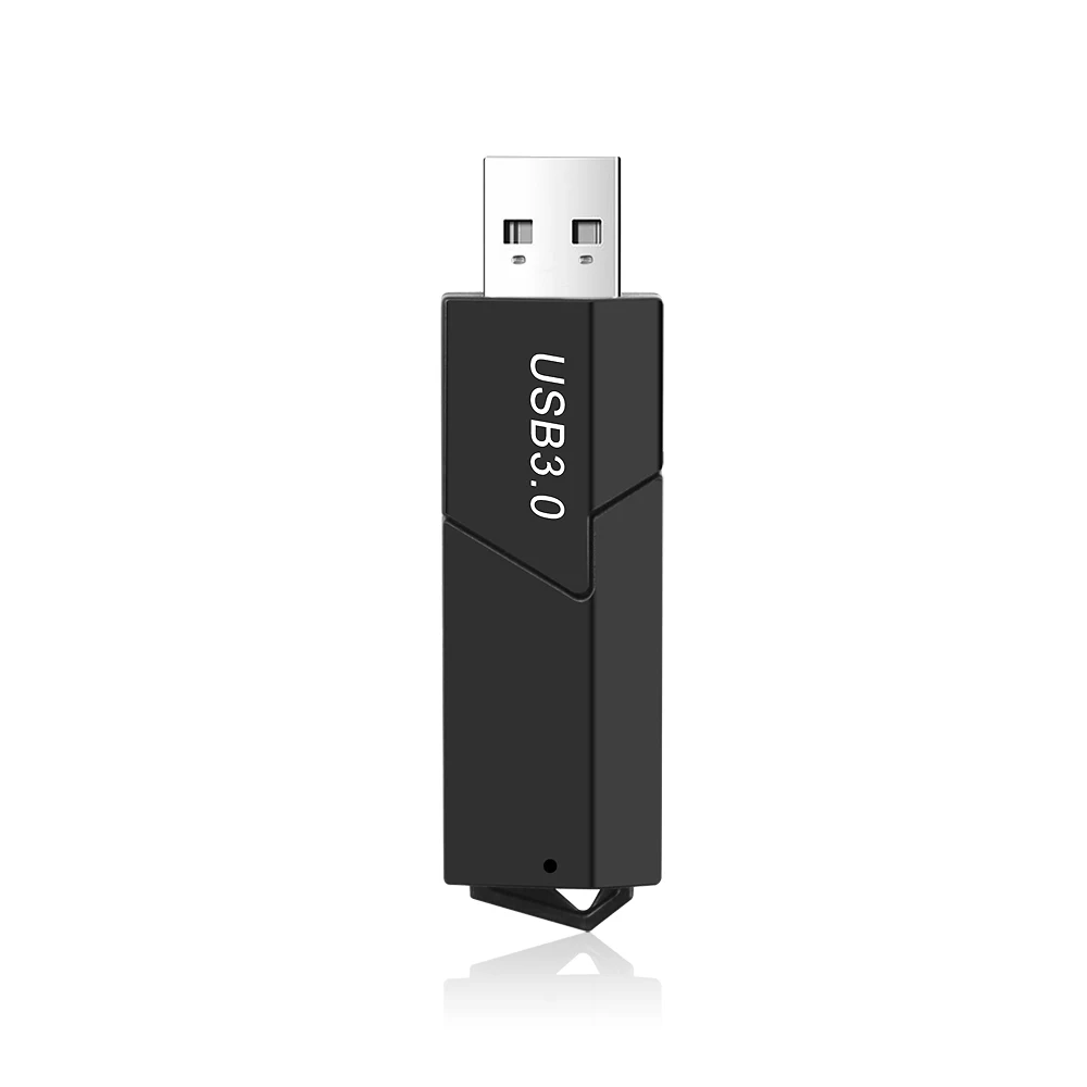 USB адаптер 2 в 1 Высокоскоростной USB 3,0 кардридер черный для микро-sd SDXC T-Flash TF адаптер для компьютера ноутбука