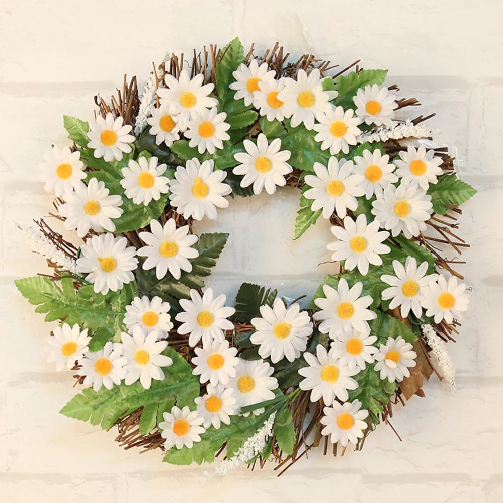 

Wall Hanging Christmas Wreath Decoration For Xmas Party Door Garland Ornament Home Decor Holiday Accessories Drop Shipping