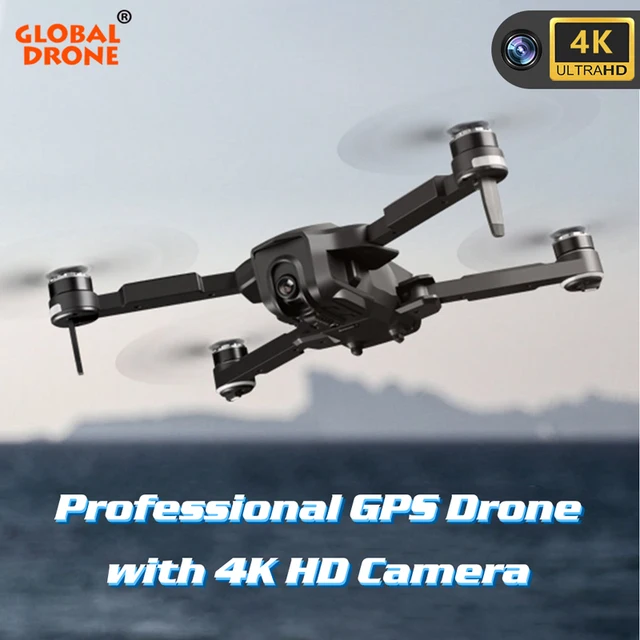 $128.66  Dron 4K GPS Folding Drones with HD Camera Quadcopter Follow Me Brushless RC Quadrocopter VS Hubson 