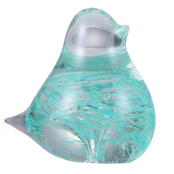 

1 Pc Glass Bird Ornament Craft Bird Model Ornament Decor for Home Office