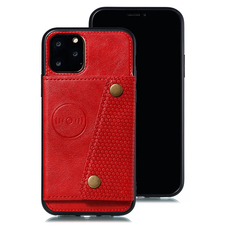 Магнитный автомобильный чехол для телефона для iPhone X XR XS Max 6 6S 8 7 Plus кожаный чехол держатель для карт чехол-кошелек для iPhone 11 Pro Max
