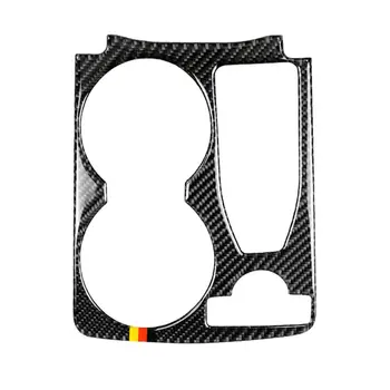 

1 pcs For Glk 2008-2015 Armrest Water Cup Panel Carbon Fiber Decorate Your Car Give A Personlized Look Sticker Durable To Heat