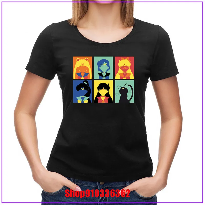 2020 ailor Moon Kawaii 90s Эстетическая vogue футболка Женская Harajuku с коротким рукавом Ulzzang