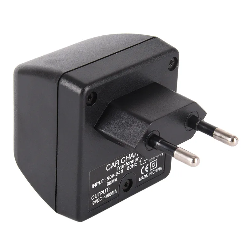 

Power Converter Adapter 90V-220V AC Wall Power To 12V DC Car Cigarette Lighter Socket Charger black