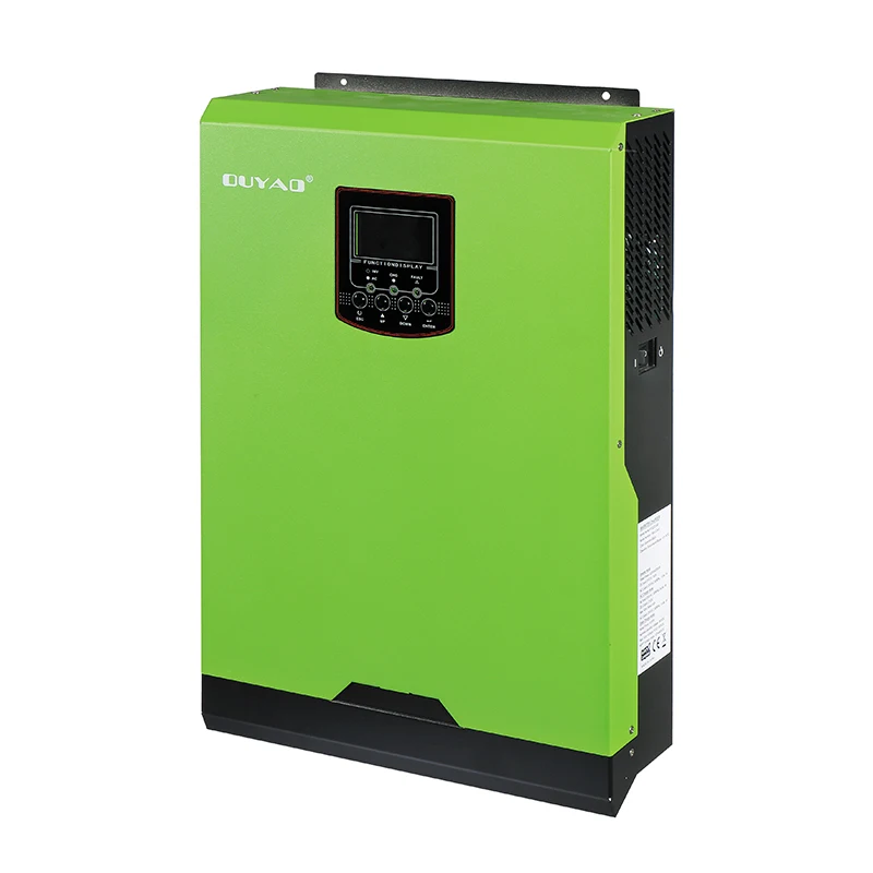 Чистый синусоидальный солнечный гибридный инвертор 5kva5KW 48VDC80A может работать witout батареи - Цвет: Зеленый