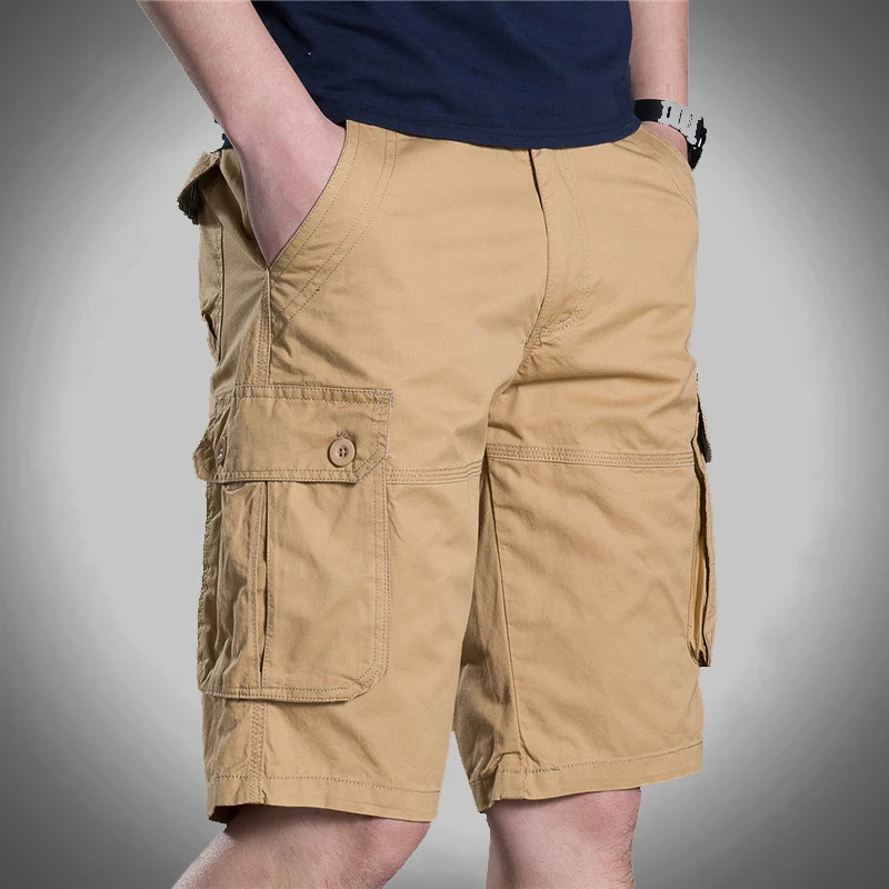 

Plus Size 38 Men's Summer Cargo Shorts Casual Pocket Shorts Masculino Male Joggers Overall Military Short Trousers Sweatpants