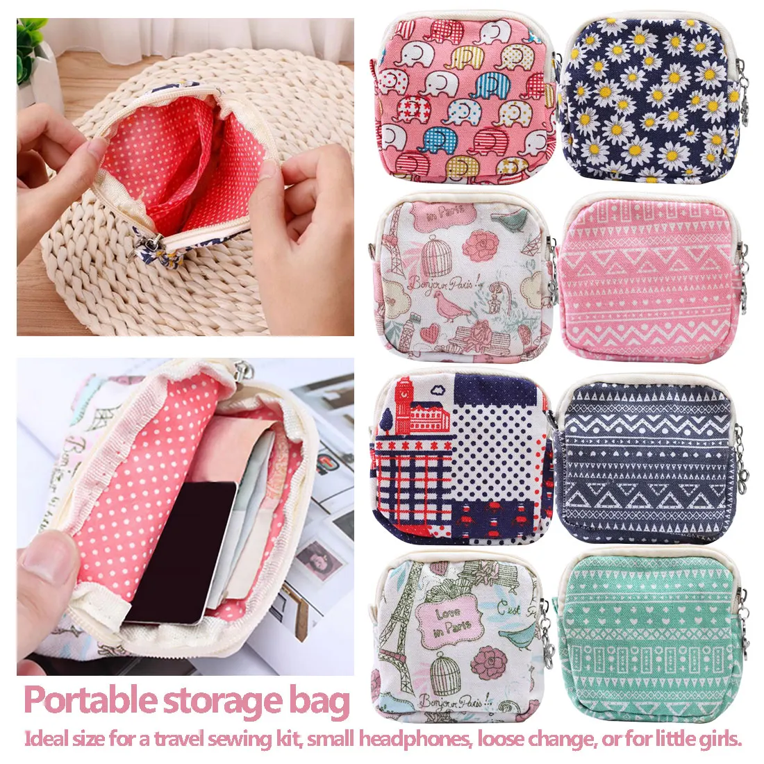 

Make Up Kit Toiletry Bath Box Women Travel Small Portable Cosmetic Bag Cute Animal Makeup Case Beauty Wash Organizer Storage