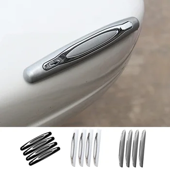 

4X Car Door Anti-Collision Strip Anti-Bump Protector ABS+PVC Scratch Abrasion Trim Edge