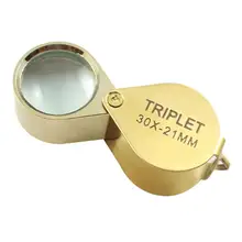 

Portable 30X Power Jewelers Magnifying Glass Gold Eye Loupe Jewelry Store Mini Magnifier 42x25x18 Mm