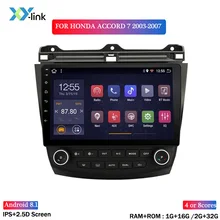 Android 8,1 автомобильный dvd gps мультимедийный плеер для Honda ACCORD 7 2003-2007 автомобильный dvd Навигатор Радио Видео Аудио плеер