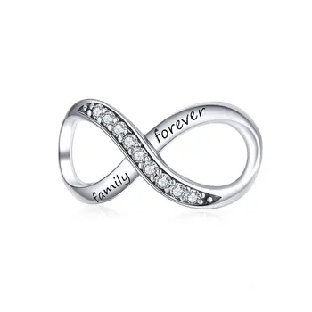 

Infinity Shape Snake Charm fit Original Silver Bracelet 925 Sterling Silver Retro Ouroboros Design Jewelry CMC186