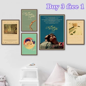 

Movie call me by your name Vintage poster Wall Decor For Home Bar Cafe kraft Paper high quality poster wall sticker