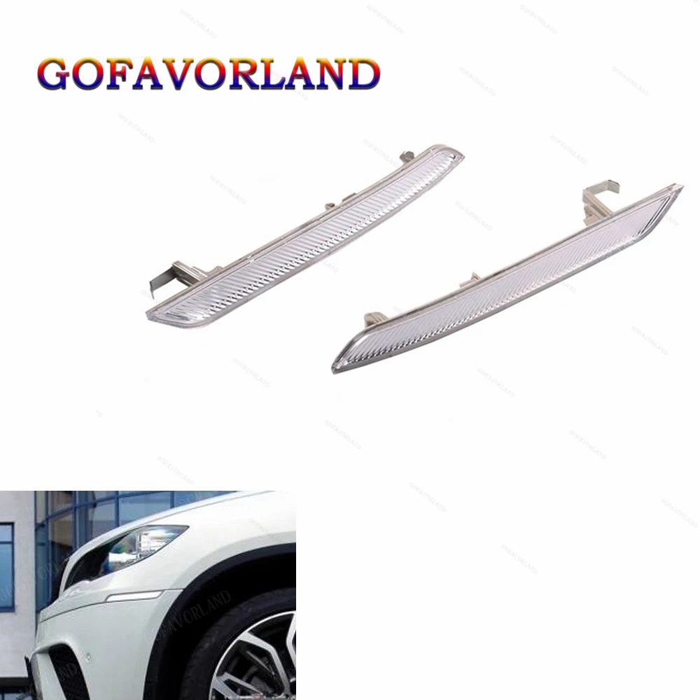 

Left Or Right Side Marker Reflector White Clear 63147187087/63147187088 For BMW X6 E71 E72 2008 2009 2010 2011 2012 2013 2014