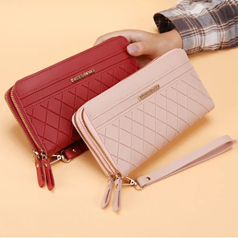Long Women's Wallet Female Purses Tassel Coin Purse Card Holder Wallets Female Pu Leather Clutch Money Bag Pu Leather Wallet