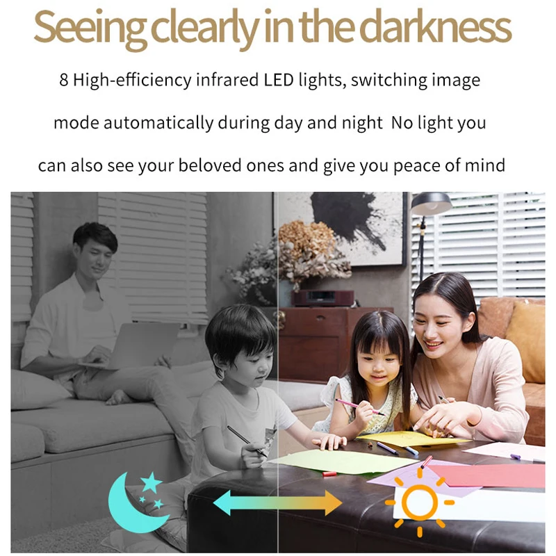 Wi-Fi Micro Home Wireless Video CCTV Mini Security Surveillance with Wifi IP Camera Cam Wi Fi Camara for Phone Indoor IPcamera