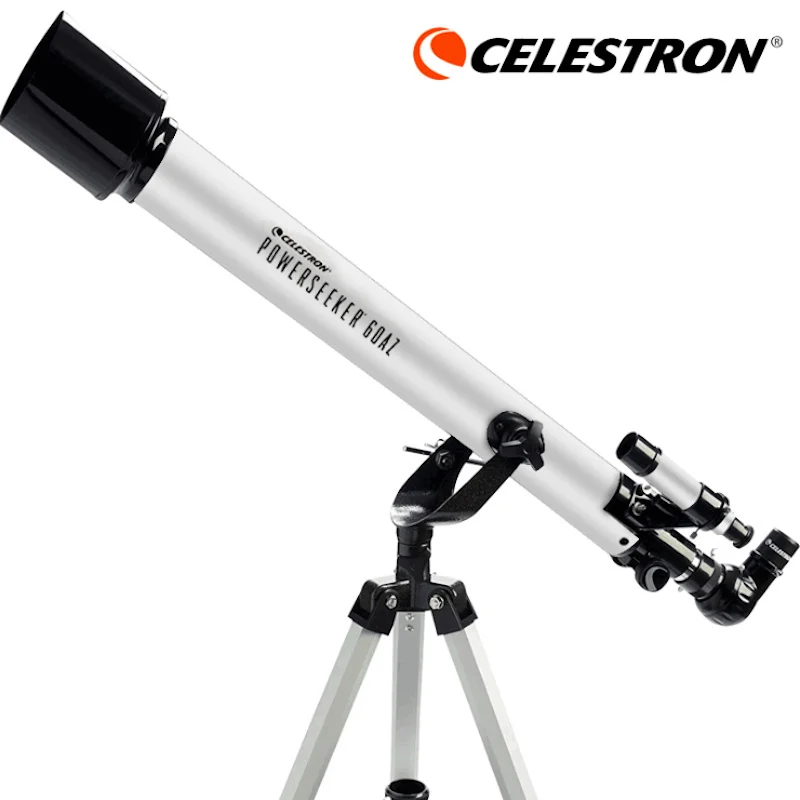 Celestron-telescopio Refractor PowerSeeker 60mm, apertura Focal, 700mm, para principiantes, 21041 - Herramientas