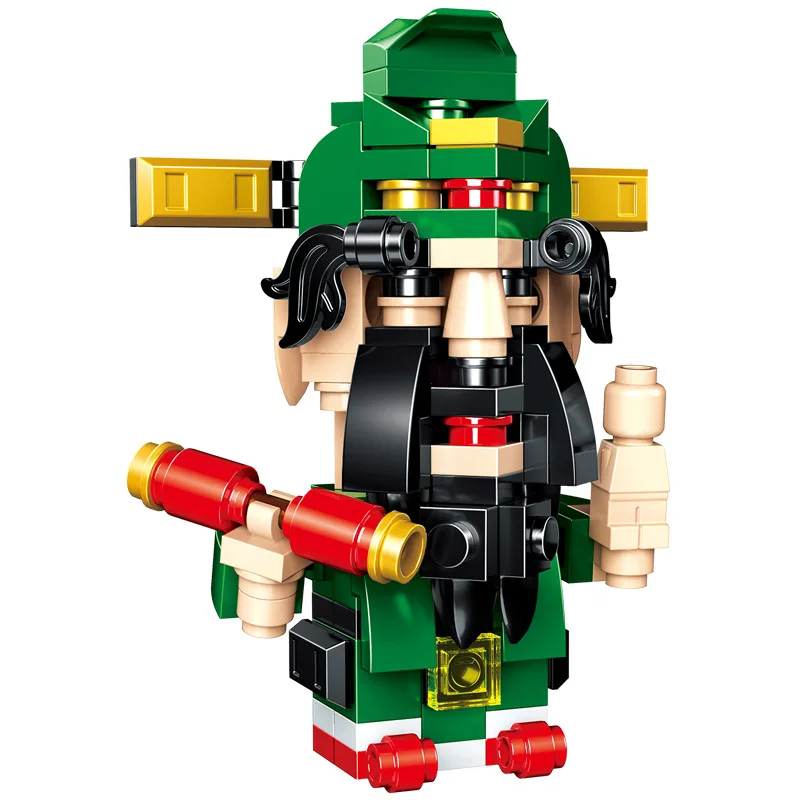 

City creator Chinese New Year's Eve Ancient chinese superhero Guan gong Action Figures Building Blocks Bricks Toys Gifts
