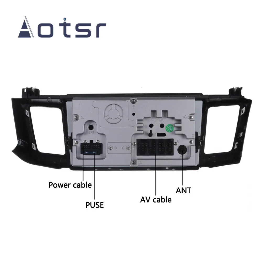 Top Android 9 4+64G DSP IPS Car Player GPS Navigation For TOYOTA  RAV4  2012-2015  Head Unit Multimedia Player Tape Recorder 3