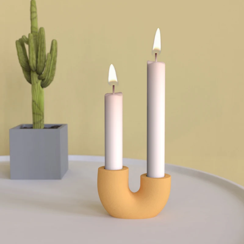 Concrete Candle Holder mold Cement Candle insert Multifunctional Home