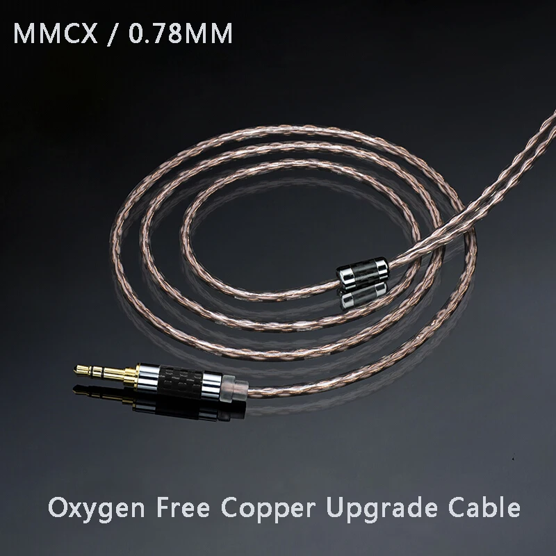 

8 Core 2 Pin 0.78mm Mmcx Connector Earphone Cable Oxygen-free Copper Replacement Headphone Cable