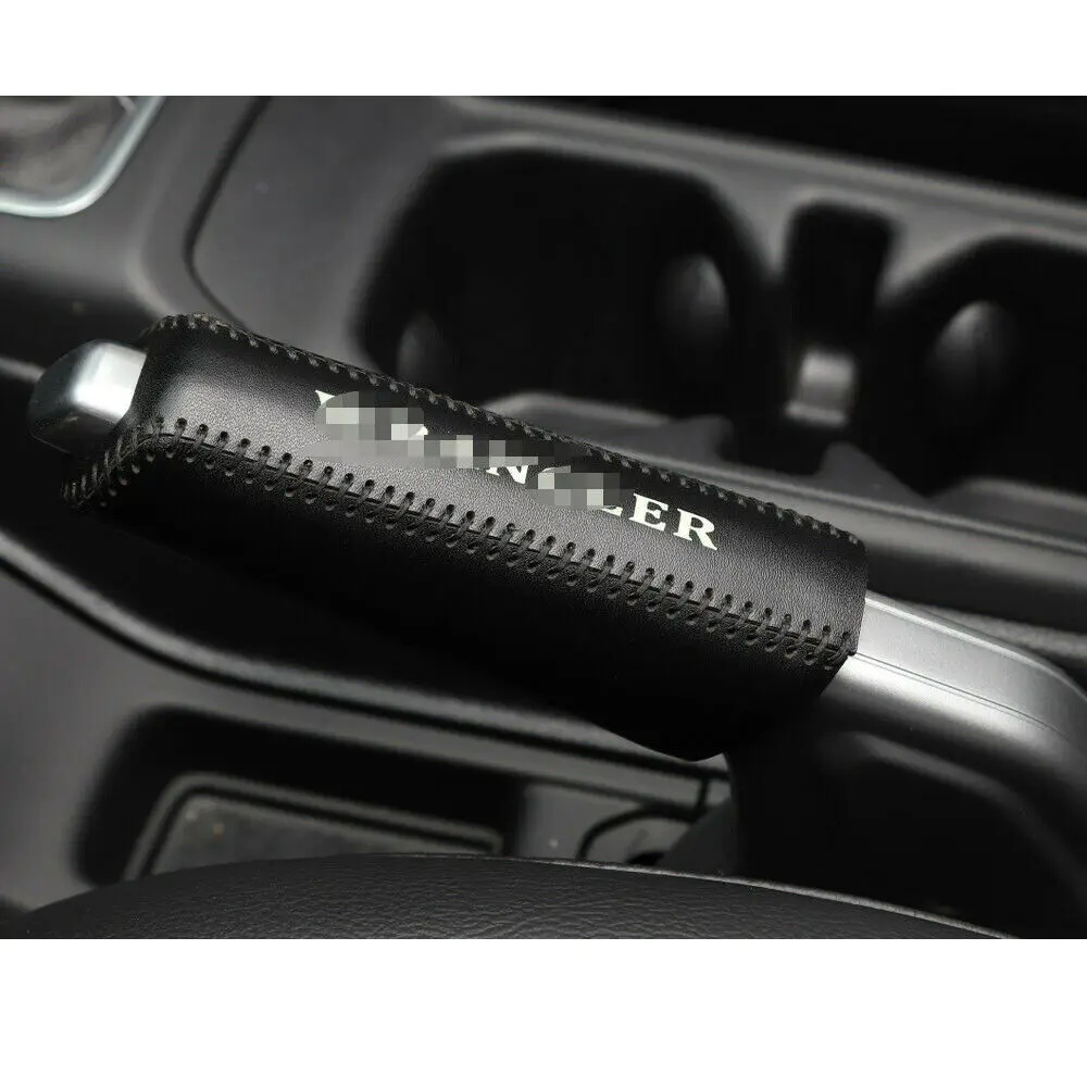 Кожаная 4WD раздаточная коробка Кнопка Ручного Тормоза для JEEP Wrangler JL черный