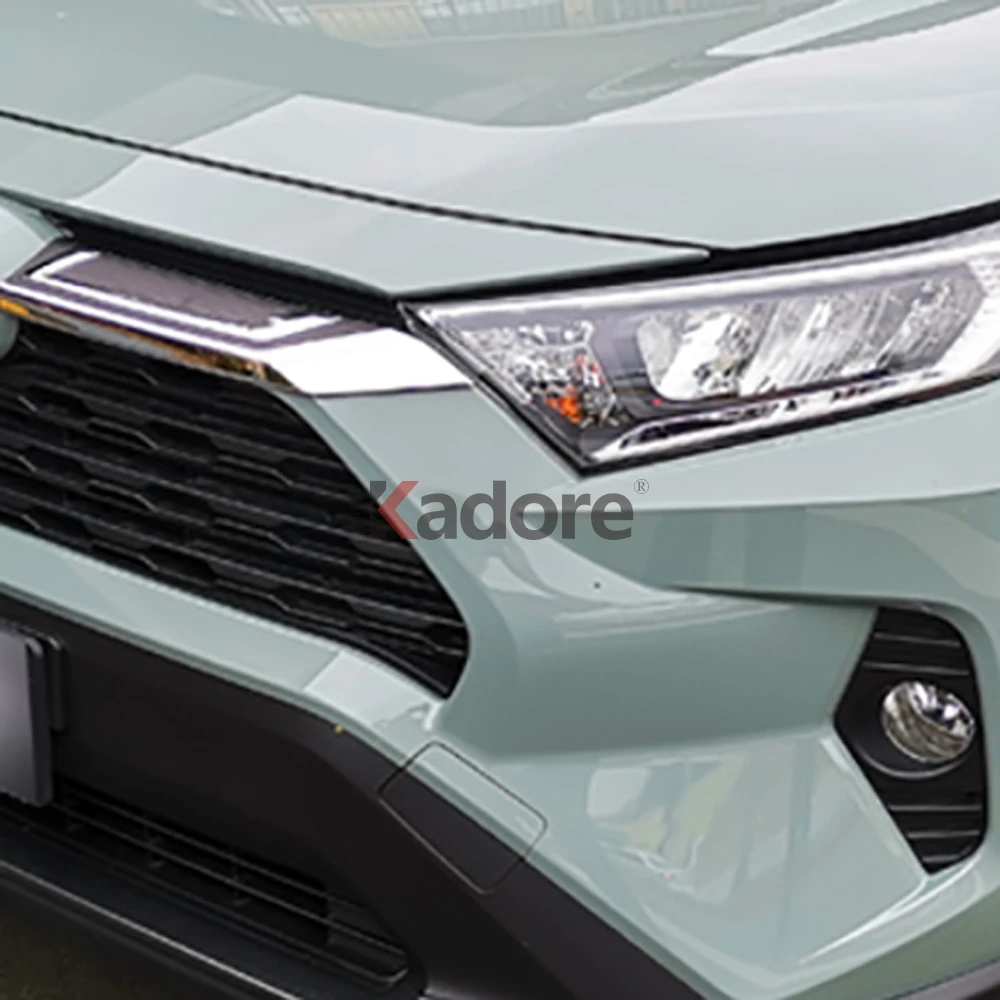 Для Toyota RAV4 RAV 4 Hybrid Limited LE XLE ABS Хром Передняя решетка крышка планки полосы автомобиля стикер внешние аксессуары