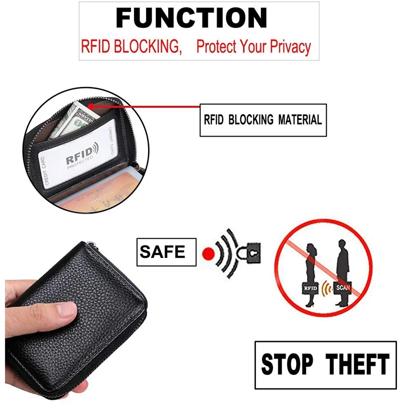 Магнитно-экранированная RFID Мужская и женская кожаная многофункциональная карточная посылка для документов Мужская ts посылка допуск посылка Кредитная карта