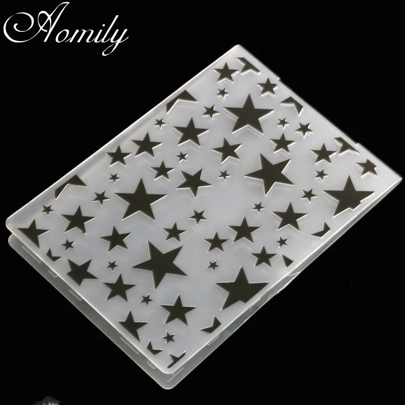 Plastic Embossing Folder 3D Embossing Folder Transparent Embossing Plastic Plates Design For DIY Paper Cutting Dies Scrapbooking 10.5x14.5cm