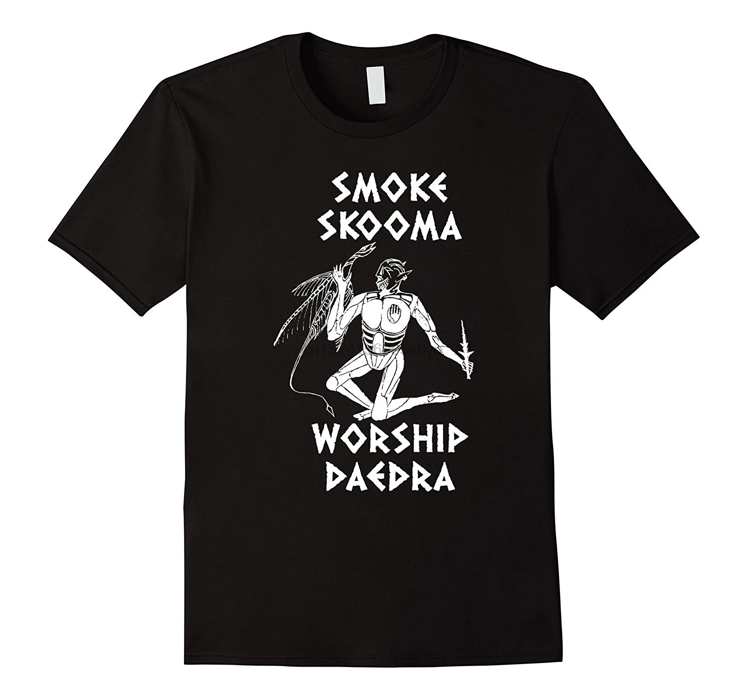 Smoke Skooma поклонение DaeDra футболка забавные мужские футболки с круглым вырезом |