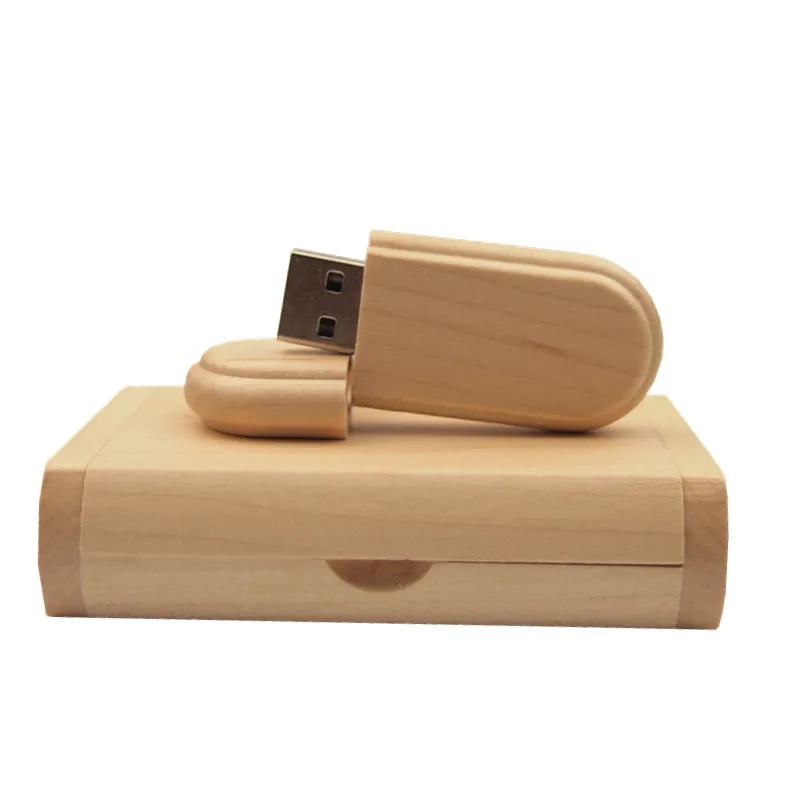 (10 шт. бесплатный логотип на заказ) Деревянный usb + коробка флеш накопитель 4 ГБ 8 16 32
