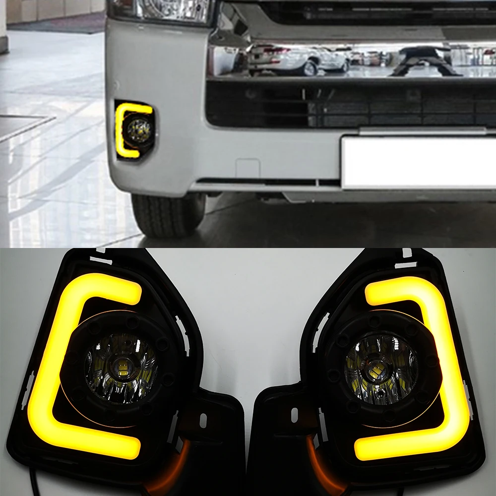 CSCSNL 2 шт. светодиодный для Toyota Hiace 2014 2015 2016 2017 2018 с указатель поворота 12V АБС пластик