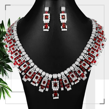 

missvikki Luxury Gorgeous Bridal Ladies Wedding Jewelry Sets With AAA Cubic Zirconia Stone Party Accessories Dubai Jewelry Set