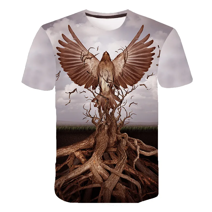 American Eagle Print 3D T shirt Men USA 