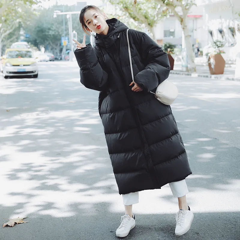 

CHIC Cotton Coat Women's Mid-length Korean-style Loose-Fit BF Cotton-padded Jacket Dongdaemun over-the-Knee down Coat Cotton-pad