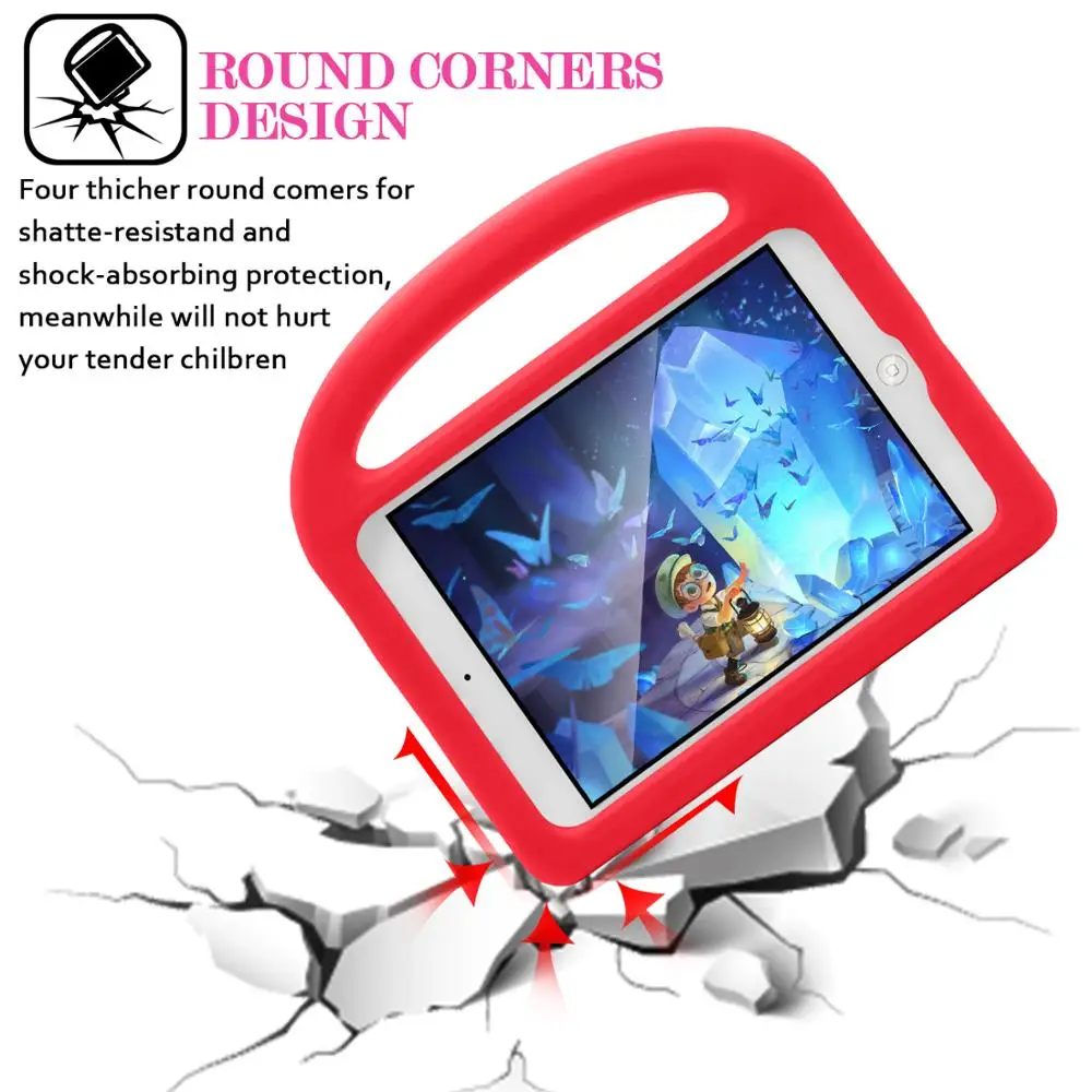 Мультяшный эва чехол для iPad mini 5 чехол A2133 A2124 ручной Стенд Ударопрочный силиконовый детский для iPad mini 5 чехол